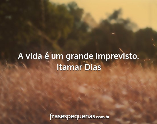 Itamar Dias - A vida é um grande imprevisto....