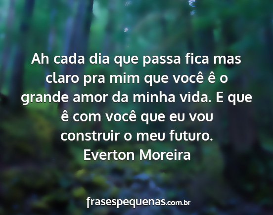 Everton Moreira - Ah cada dia que passa fica mas claro pra mim que...