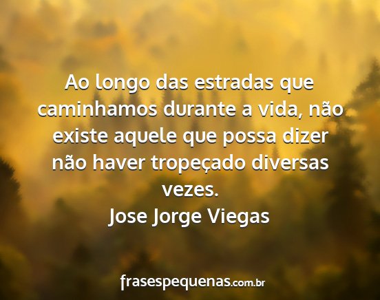 Jose Jorge Viegas - Ao longo das estradas que caminhamos durante a...