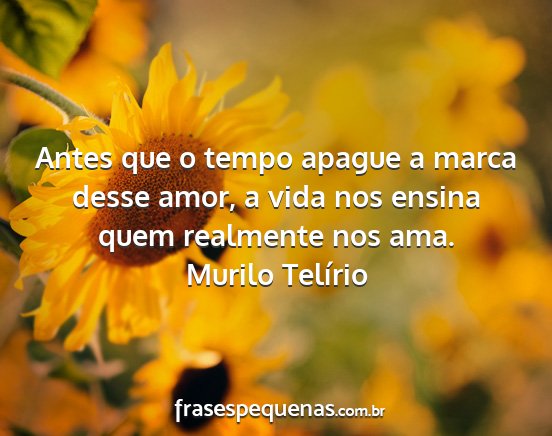 Murilo Telírio - Antes que o tempo apague a marca desse amor, a...