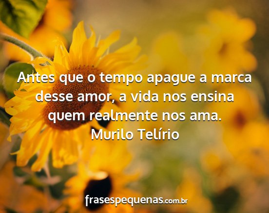 Murilo Telírio - Antes que o tempo apague a marca desse amor, a...
