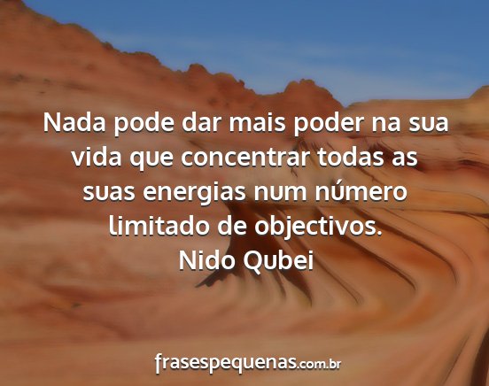 Nido Qubei - Nada pode dar mais poder na sua vida que...