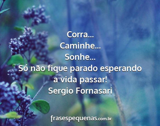 Sergio Fornasari - Corra... Caminhe... Sonhe... Só não fique...