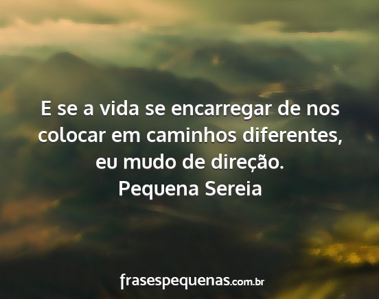 Pequena Sereia - E se a vida se encarregar de nos colocar em...