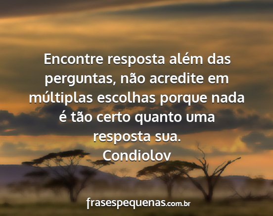 Condiolov - Encontre resposta além das perguntas, não...