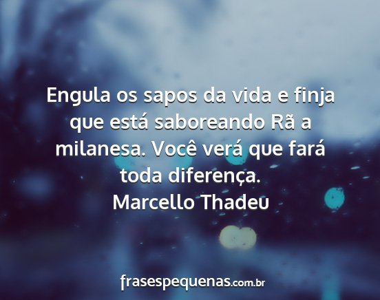 Marcello Thadeu - Engula os sapos da vida e finja que está...