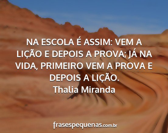 Thalia Miranda - NA ESCOLA É ASSIM: VEM A LIÇÃO E DEPOIS A...