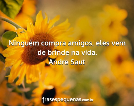 Andre Saut - Ninguém compra amigos, eles vem de brinde na...