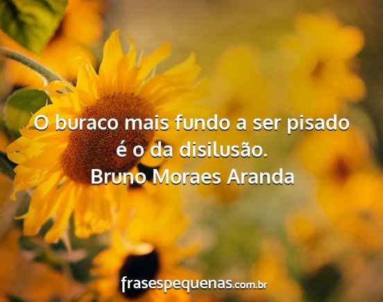 Bruno Moraes Aranda - O buraco mais fundo a ser pisado é o da...