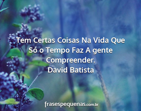 David Batista - Tem Certas Coisas Na Vida Que Só o Tempo Faz A...
