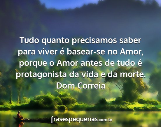 Dom Correia - Tudo quanto precisamos saber para viver é...