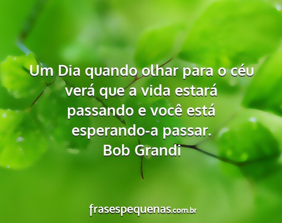 Bob Grandi - Um Dia quando olhar para o céu verá que a vida...