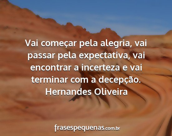 Hernandes Oliveira - Vai começar pela alegria, vai passar pela...