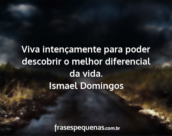 Ismael Domingos - Viva intençamente para poder descobrir o melhor...